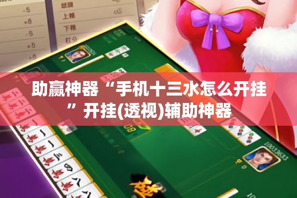 助赢神器“手机十三水怎么开挂	”开挂(透视)辅助神器