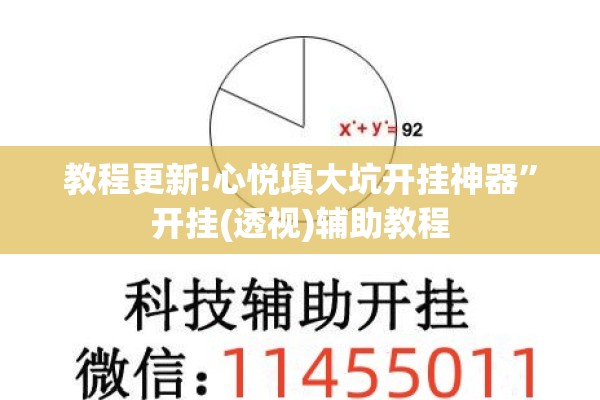 教程更新!心悦填大坑开挂神器”开挂(透视)辅助教程