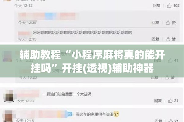 辅助教程“小程序麻将真的能开挂吗”开挂(透视)辅助神器