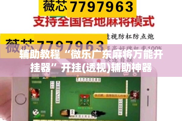 辅助教程“微乐广东麻将万能开挂器”开挂(透视)辅助神器