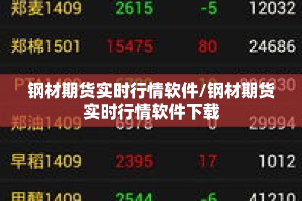钢材期货实时行情软件/钢材期货实时行情软件下载