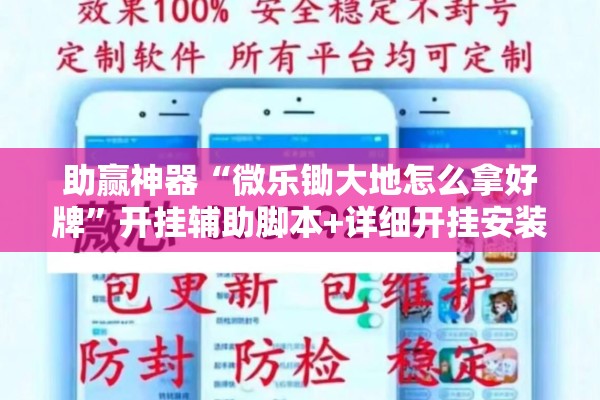助赢神器“微乐锄大地怎么拿好牌	”开挂辅助脚本+详细开挂安装教程