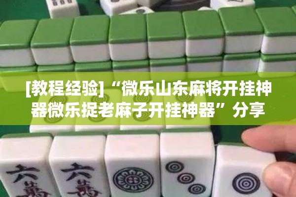 [教程经验]“微乐山东麻将开挂神器微乐捉老麻子开挂神器	”分享装挂详细步骤