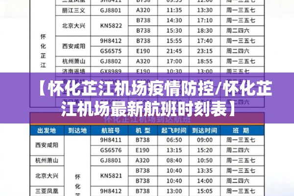 【怀化芷江机场疫情防控/怀化芷江机场最新航班时刻表】