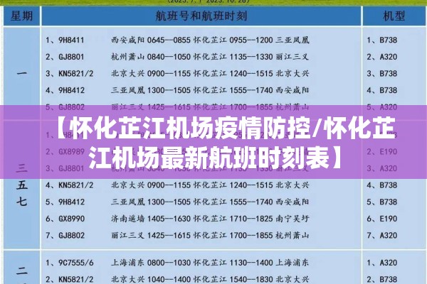 【怀化芷江机场疫情防控/怀化芷江机场最新航班时刻表】