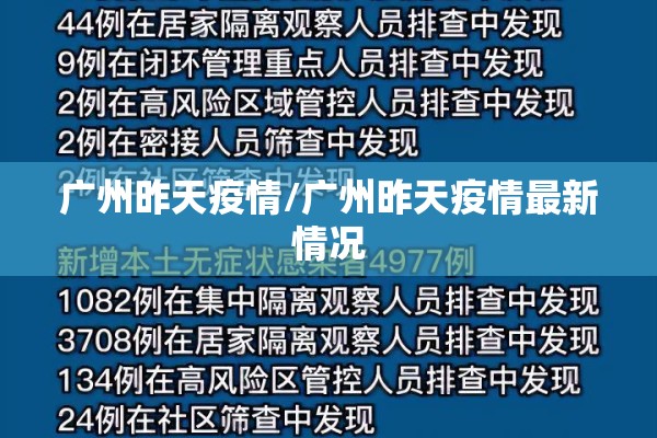 广州昨天疫情/广州昨天疫情最新情况