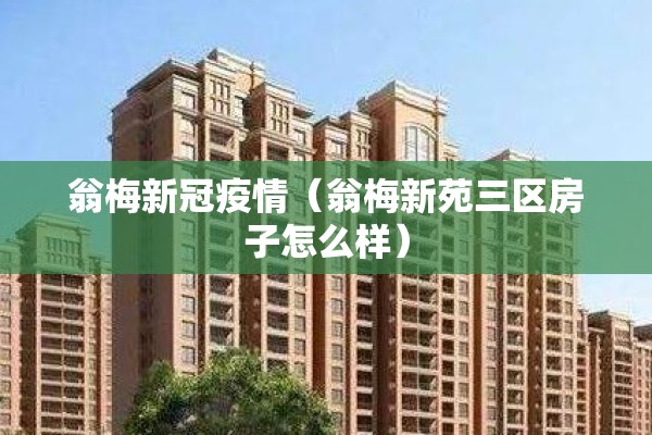 翁梅新冠疫情（翁梅新苑三区房子怎么样）