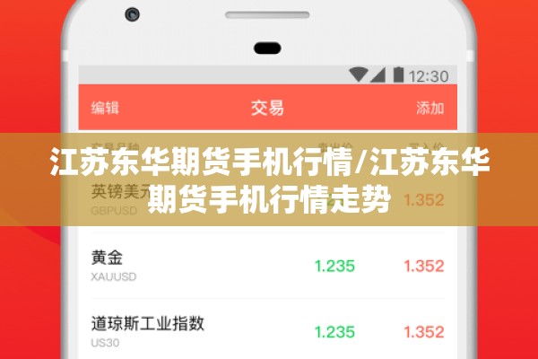 江苏东华期货手机行情/江苏东华期货手机行情走势