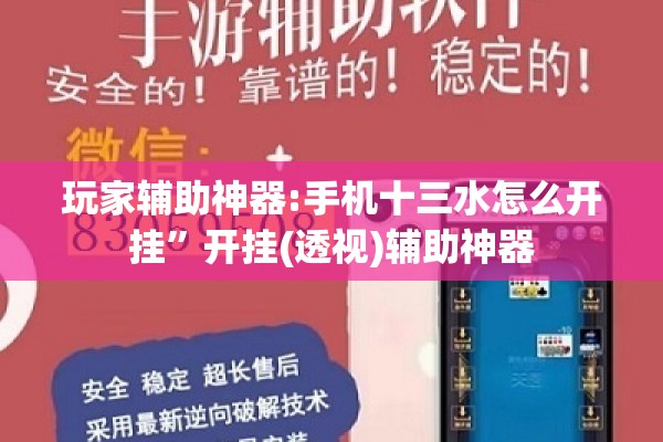 玩家辅助神器:手机十三水怎么开挂	”开挂(透视)辅助神器