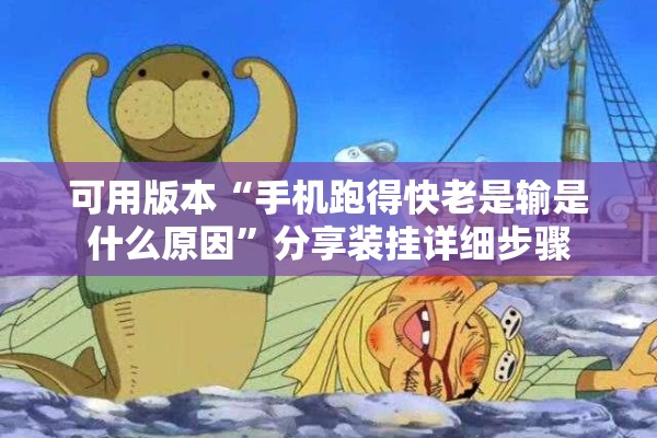 可用版本“手机跑得快老是输是什么原因”分享装挂详细步骤