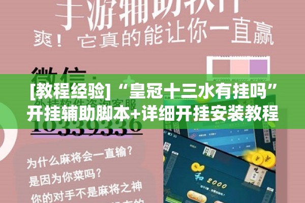 [教程经验]“皇冠十三水有挂吗”开挂辅助脚本+详细开挂安装教程