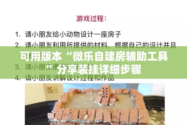可用版本“微乐自建房辅助工具”分享装挂详细步骤