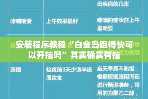 安装程序教程“白金岛跑得快可以开挂吗	”其实确实有挂