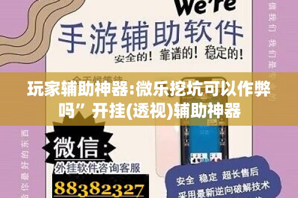 玩家辅助神器:微乐挖坑可以作弊吗”开挂(透视)辅助神器