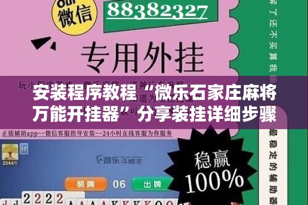 安装程序教程“微乐石家庄麻将万能开挂器”分享装挂详细步骤