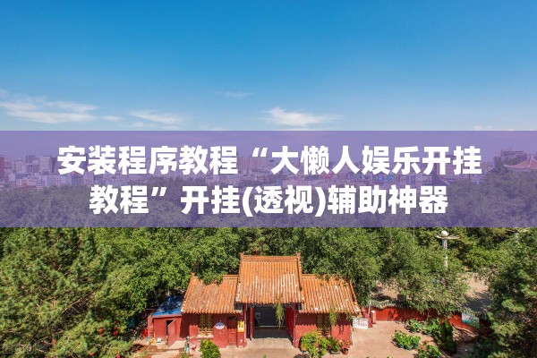 安装程序教程“大懒人娱乐开挂教程”开挂(透视)辅助神器
