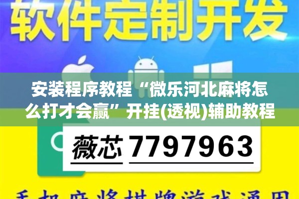 安装程序教程“微乐河北麻将怎么打才会赢”开挂(透视)辅助教程