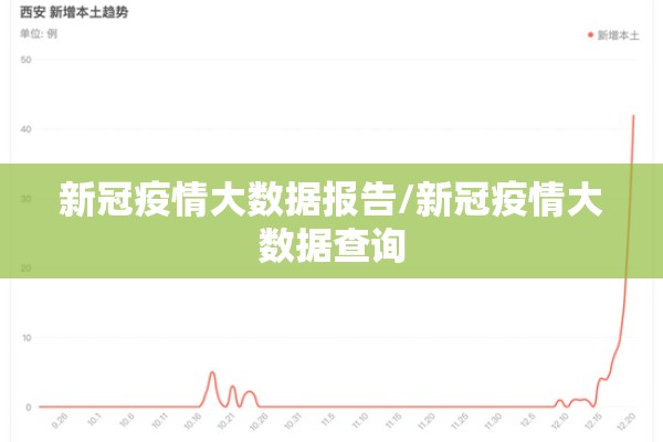 新冠疫情大数据报告/新冠疫情大数据查询
