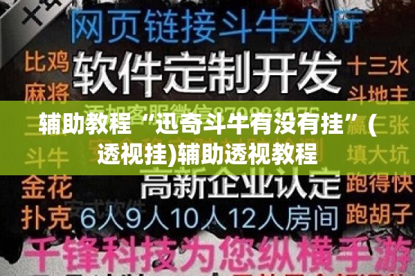 辅助教程“迅奇斗牛有没有挂”(透视挂)辅助透视教程