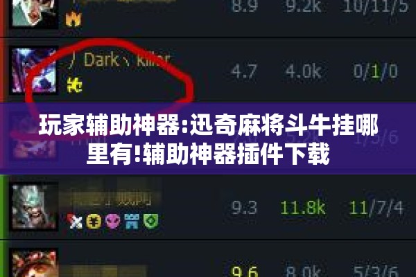 玩家辅助神器:迅奇麻将斗牛挂哪里有!辅助神器插件下载