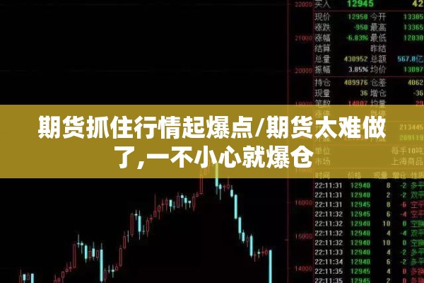 期货抓住行情起爆点/期货太难做了,一不小心就爆仓
