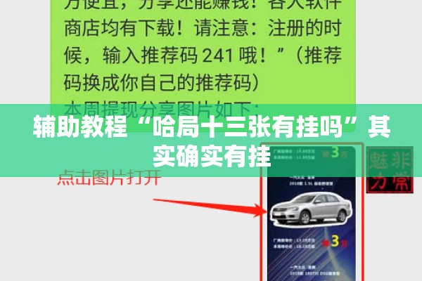 辅助教程“哈局十三张有挂吗”其实确实有挂