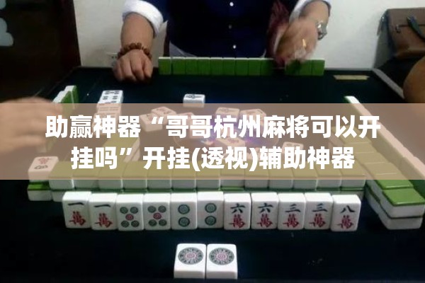 助赢神器“哥哥杭州麻将可以开挂吗	”开挂(透视)辅助神器