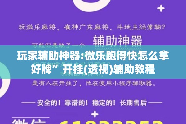 玩家辅助神器:微乐跑得快怎么拿好牌	”开挂(透视)辅助教程
