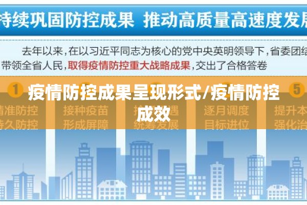疫情防控成果呈现形式/疫情防控成效 疫情防控成果呈现形式/疫情防控成效