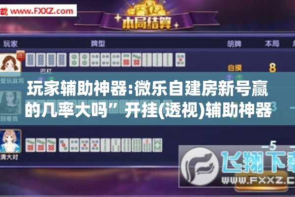 玩家辅助神器:微乐自建房新号赢的几率大吗”开挂(透视)辅助神器