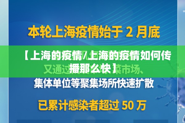 【上海的疫情/上海的疫情如何传播那么快】 【上海的疫情/上海的疫情如何传播那么快】