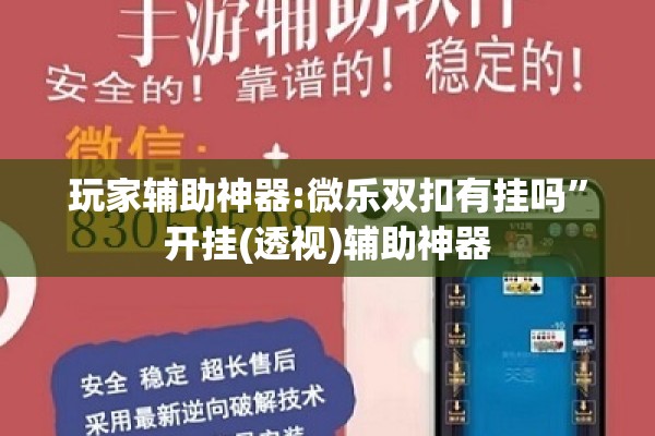玩家辅助神器:微乐双扣有挂吗	”开挂(透视)辅助神器