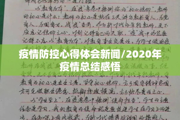 疫情防控心得体会新闻/2020年疫情总结感悟