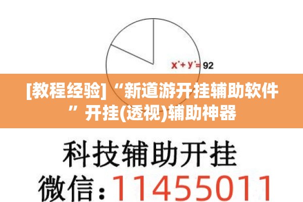 [教程经验]“新道游开挂辅助软件”开挂(透视)辅助神器