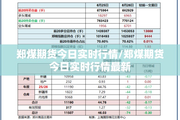 郑煤期货今日实时行情/郑煤期货今日实时行情最新