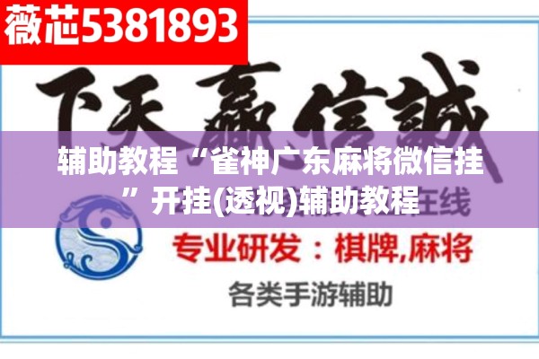 辅助教程“雀神广东麻将微信挂”开挂(透视)辅助教程