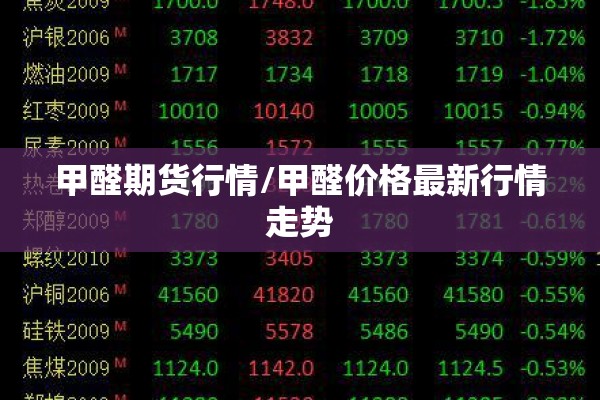 甲醛期货行情/甲醛价格最新行情走势 甲醛期货行情/甲醛价格最新行情走势