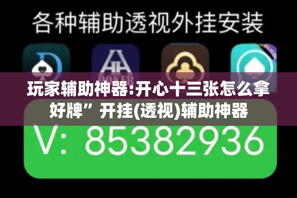 玩家辅助神器:开心十三张怎么拿好牌	”开挂(透视)辅助神器
