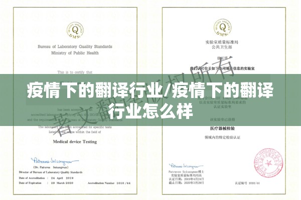 疫情下的翻译行业/疫情下的翻译行业怎么样