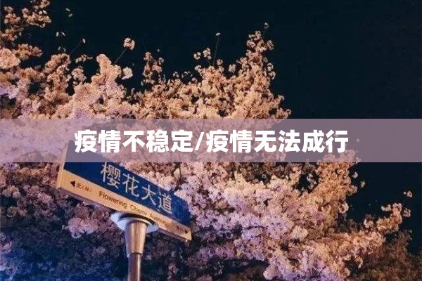 疫情不稳定/疫情无法成行