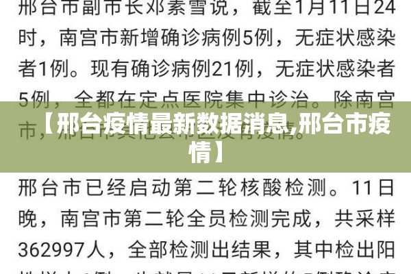 【邢台疫情最新数据消息,邢台市疫情】