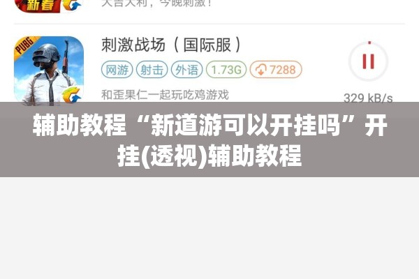 辅助教程“新道游可以开挂吗	”开挂(透视)辅助教程