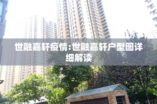世融嘉轩疫情:世融嘉轩户型图详细解读 世融嘉轩疫情:世融嘉轩户型图详细解读