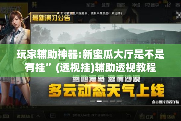 玩家辅助神器:新蜜瓜大厅是不是有挂	”(透视挂)辅助透视教程