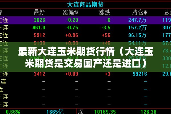 最新大连玉米期货行情(大连玉米期货是交易国产还是进口) 最新大连玉米期货行情(大连玉米期货是交易国产还是进口)