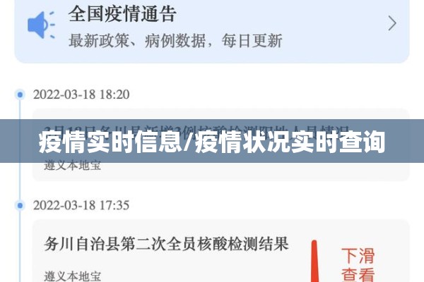 疫情实时信息/疫情状况实时查询