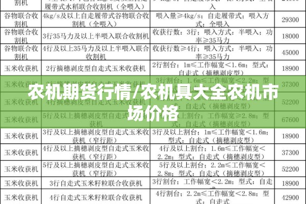 农机期货行情/农机具大全农机市场价格 农机期货行情/农机具大全农机市场价格