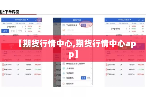 【期货行情中心,期货行情中心app】