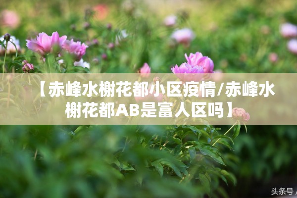 【赤峰水榭花都小区疫情/赤峰水榭花都AB是富人区吗】