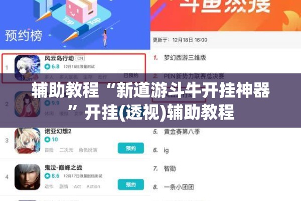 辅助教程“新道游斗牛开挂神器”开挂(透视)辅助教程